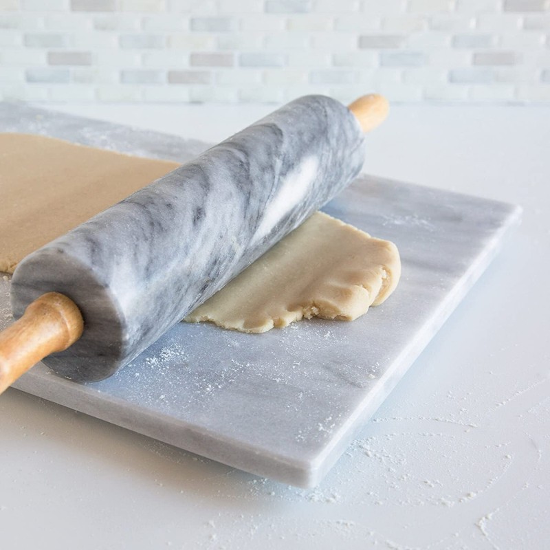 Fox Run Marble Rolling Pin, White (4050) gallery