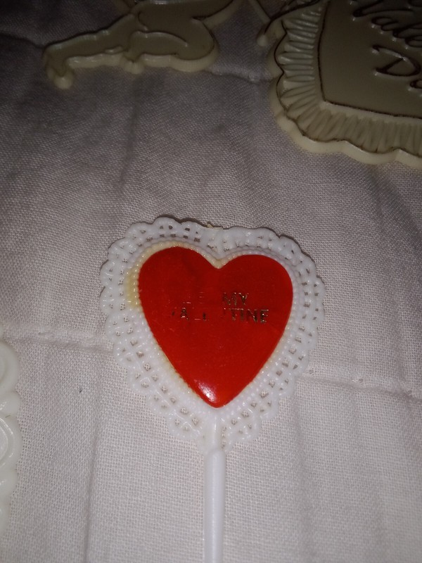 Mid Century Modern Valentine's Day Cake Toppers Lot Love Birds Cupid Hearts gallery