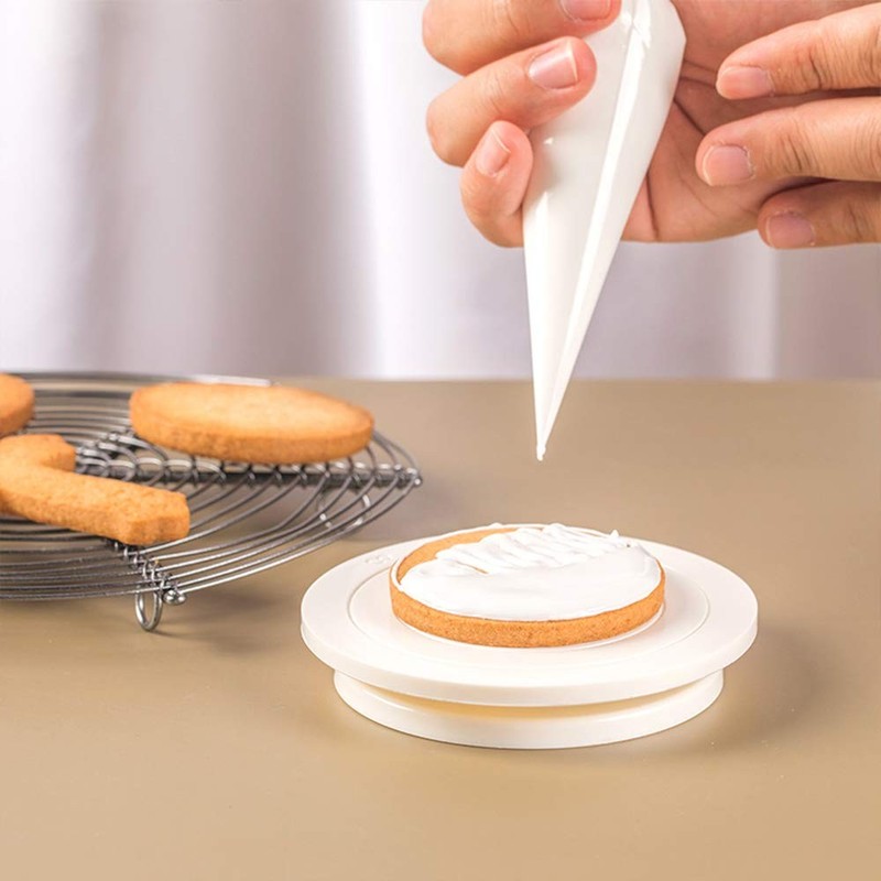 4.7 inch (12cm) Round Cookie Decorating Turntable, Rotating Cake Turntable St... gallery