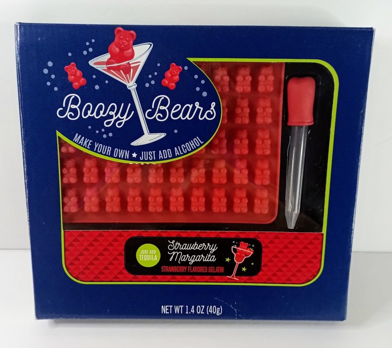 Boozy Bears Gummy Bear Kit, Strawberry Margarita Flavored