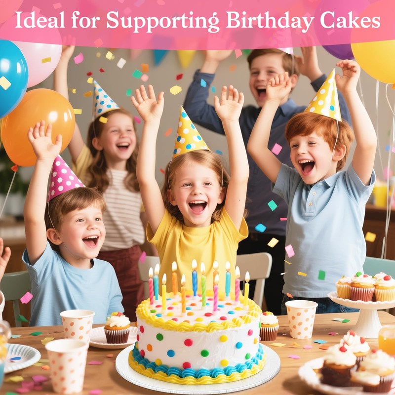 14 Inch Cake Drum, Cake Boards 14 Inch Round, 1/4" White 8in 10in 12in 14in C... gallery