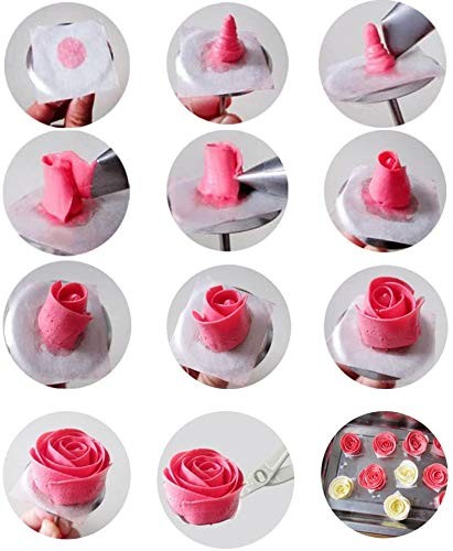 Cake Flower Nail Lifters Set Stainless Steel Baking Tools for Icing Flowers D... gallery