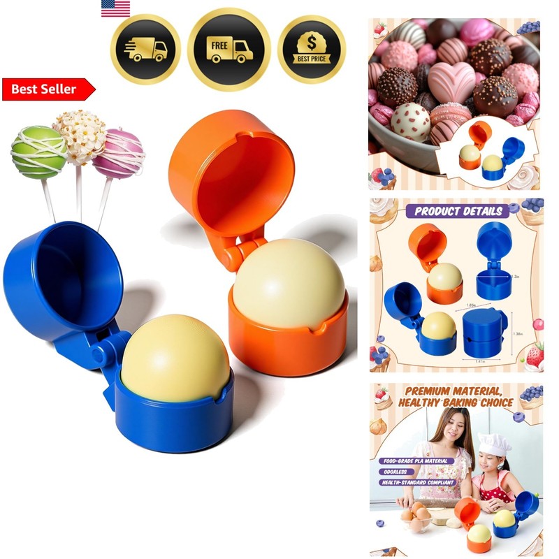 2 Pcs Round Cake Pop Mold Press Set, Valentine’s Day Circle Cake Pop Cutter a…