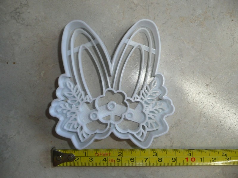 FLORAL BUNNY EARS FLOWER RABBIT EASTER SPRING SPECIAL COOKIE CUTTER USA PR3452 gallery