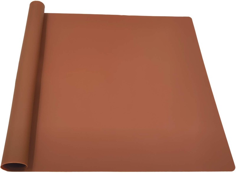 KimTin 70cm×50CM Heat Resistant Mat for Air Fryer Site 15.8"L x 6"W, coffe