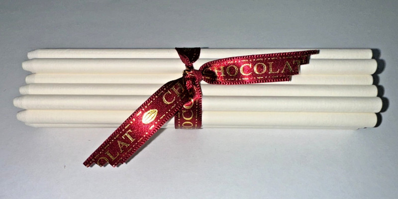 Candy Apple Sticks 5.5 in x .25 inch Round-Top Quality Rolled Paper Blunted-24ct gallery