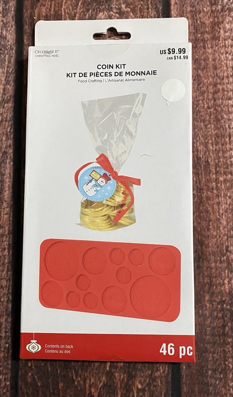 Celebrate It Silicone Coin Kit Chocolate Mold Christmas (46 PC) New