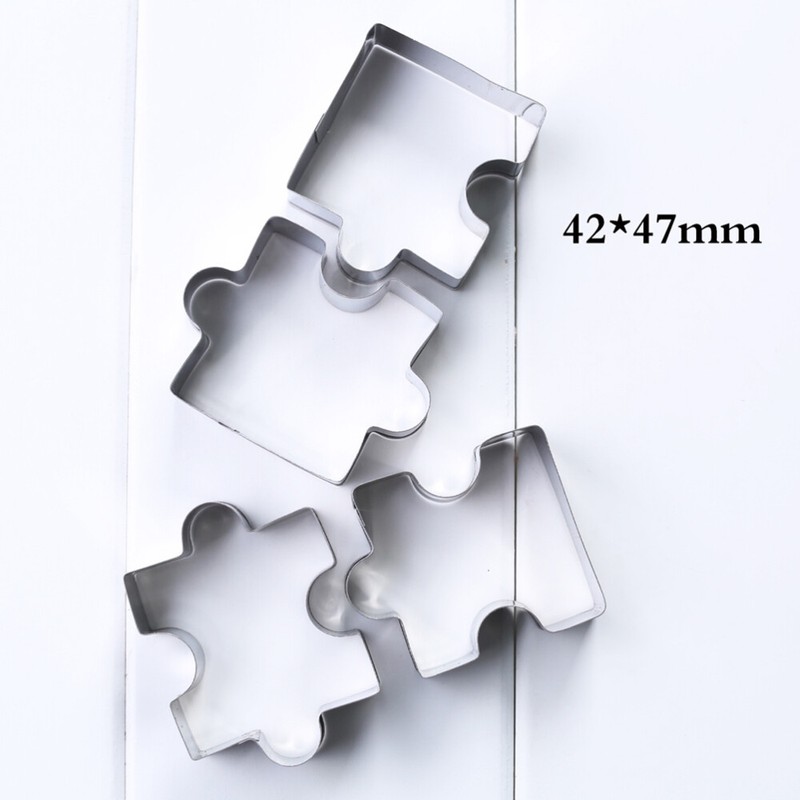 4pcs Stainless Steel Cookie Biscuit Cutter Set DIY Baking Mold Mould gallery