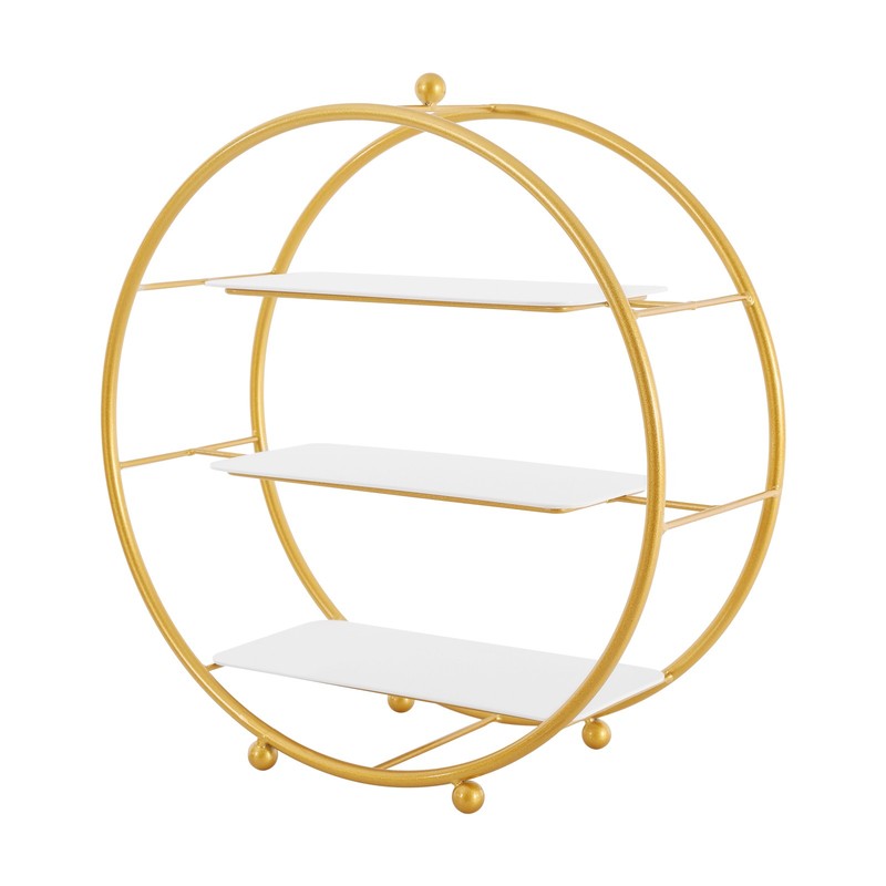 2 Pcs Gold Tiered Cupcake Stand 3 Tier Dessert Stand Circle Cupcake Holder Stand gallery