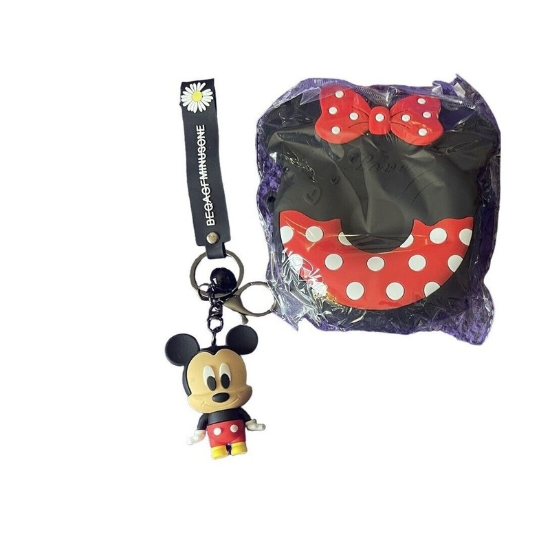 Mickey Minnie Mouse Bundle Key Chain Mini Bag Purse New gallery