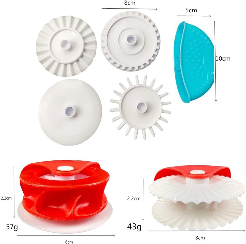 Pastry Wheel Decorator and Cutter, 6Pcs Pie Wheel, Pastry Wheel Roll, Pie Crust gallery