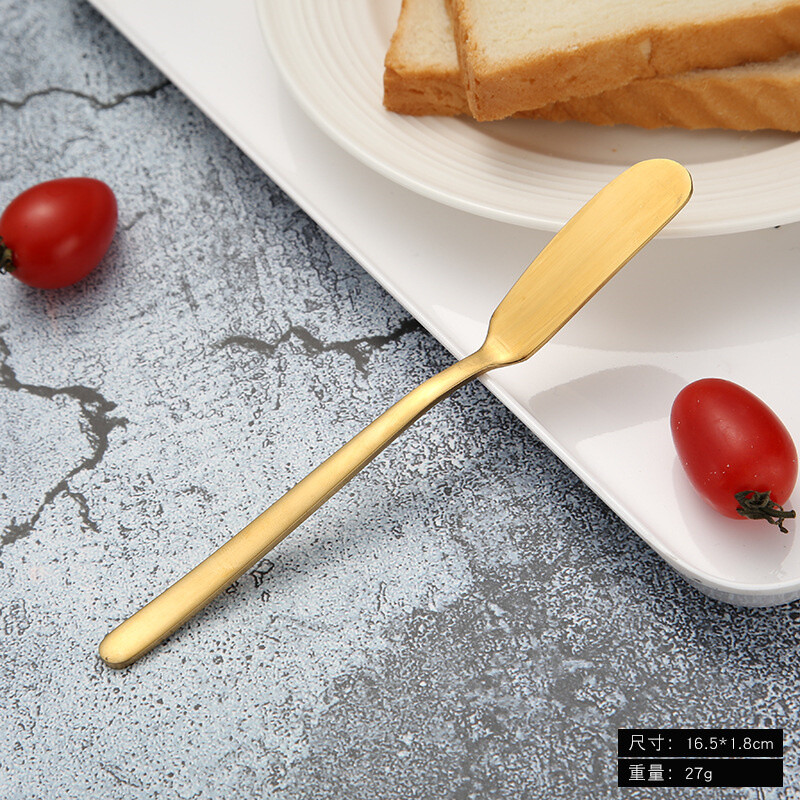 304 Steel Handle Scraper Tableware Butter Knife Western Korean Style Cream gallery
