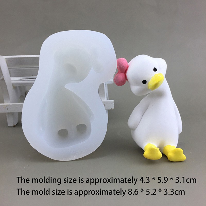 3D Cute Cartoon Duck Silicone Mold DIY Scented Candle Plaster Soap Resin Moul A3 gallery