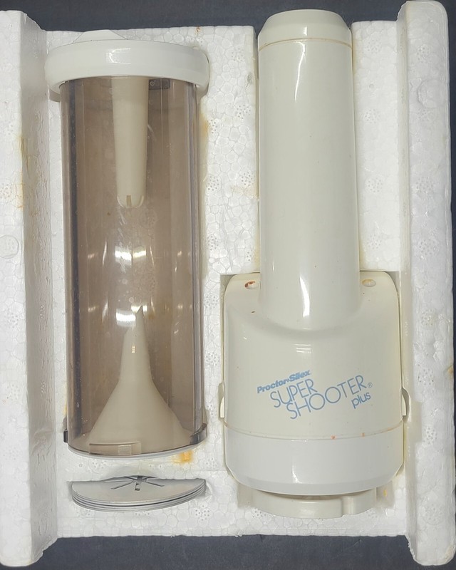 Proctor Silex Super Shooter Plus Cordless Cookie Press & Food Decorator 5 Discs gallery