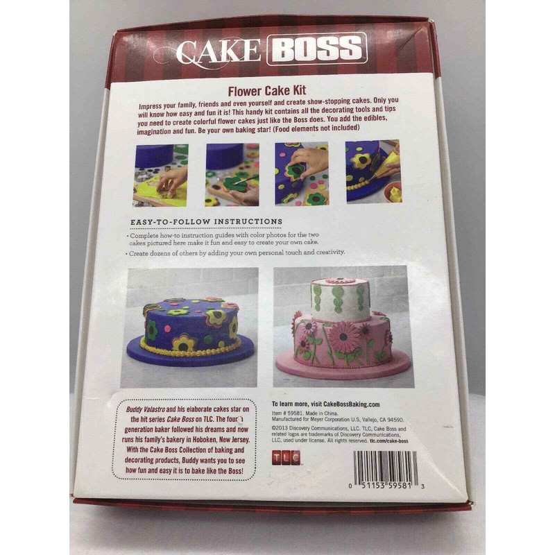 Cake Boss Flower Cake Kit 25 piece kit- New Open Box gallery