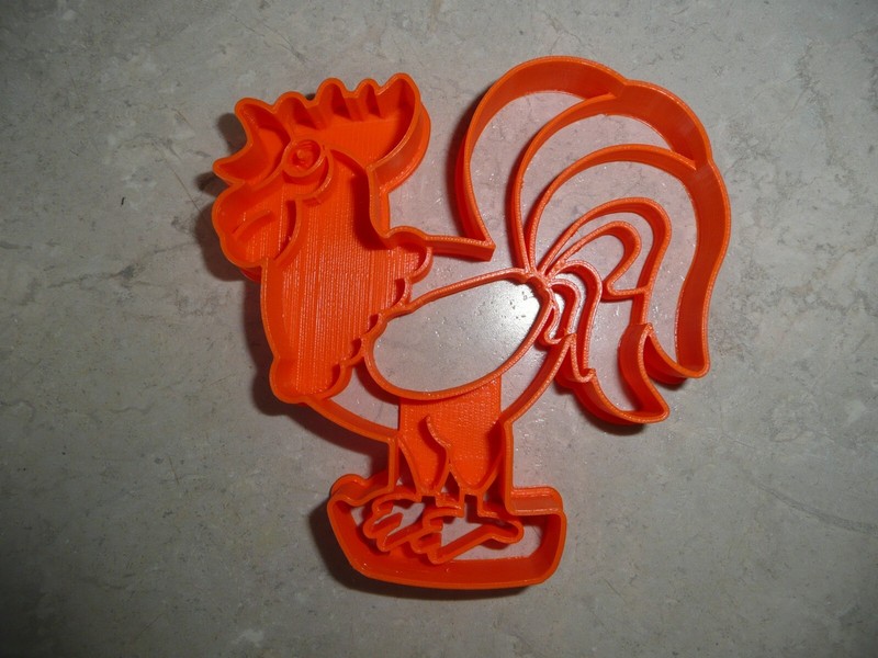ROOSTER CHICKEN FULL BODY SIDE VIEW DETAILED FARM ANIMAL COOKIE CUTTER PR5054 gallery