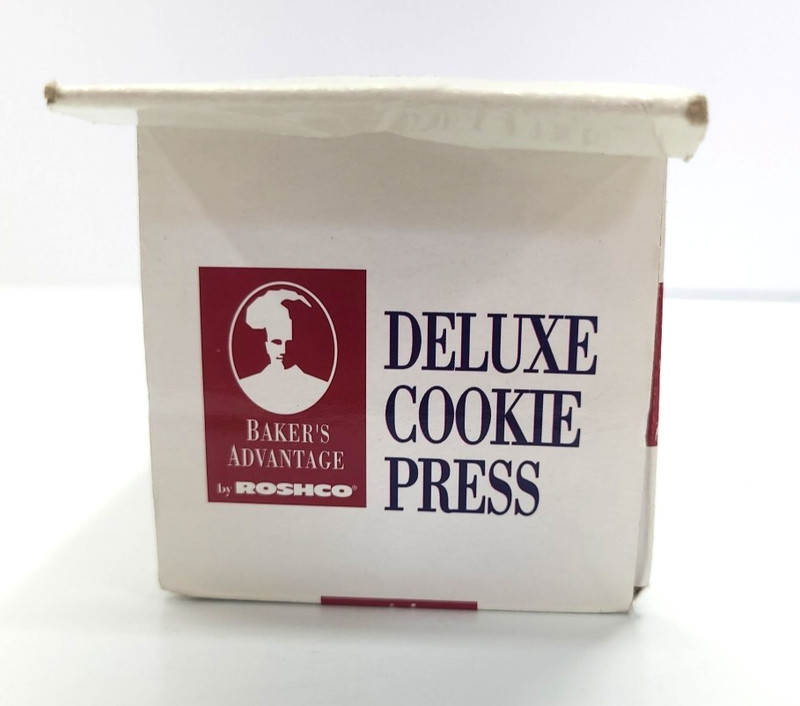 Roshco Bakers Advantage Deluxe Christmas Cookie Press 20 Discs 6 Tips gallery