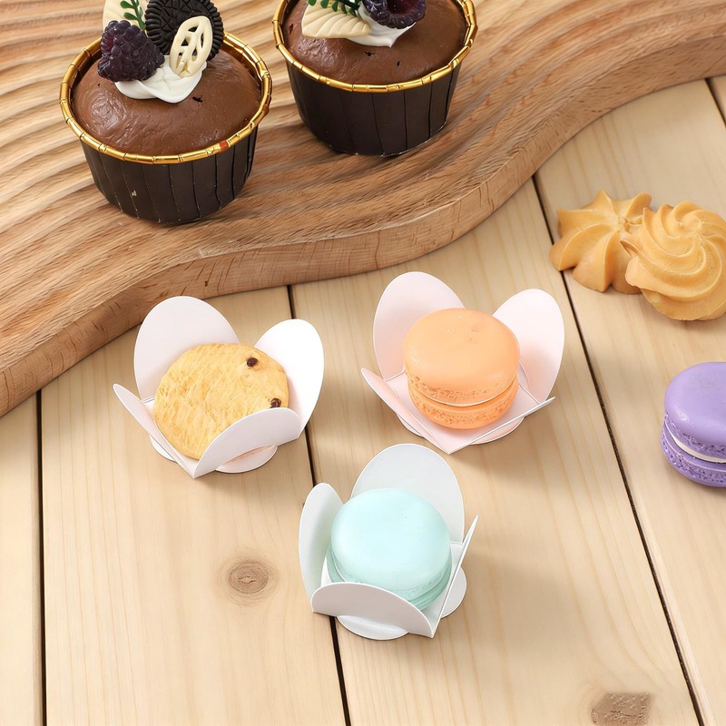 100 PCS White Chocolate Paper Truffle Wrappers Cupcake Liners Baking Cups gallery