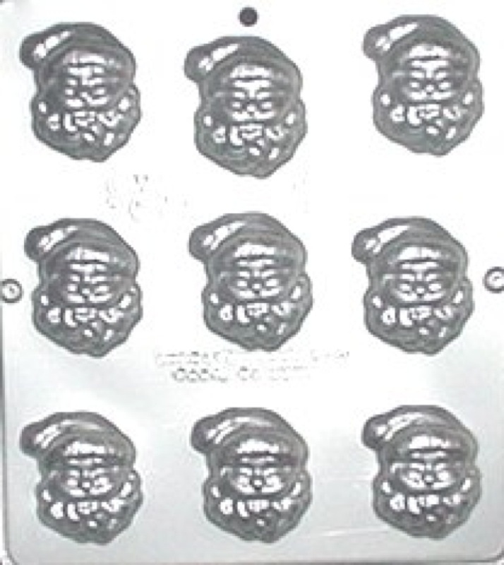 Santa Claus Face Chocolate Candy Mold Christmas 2012 NEW gallery