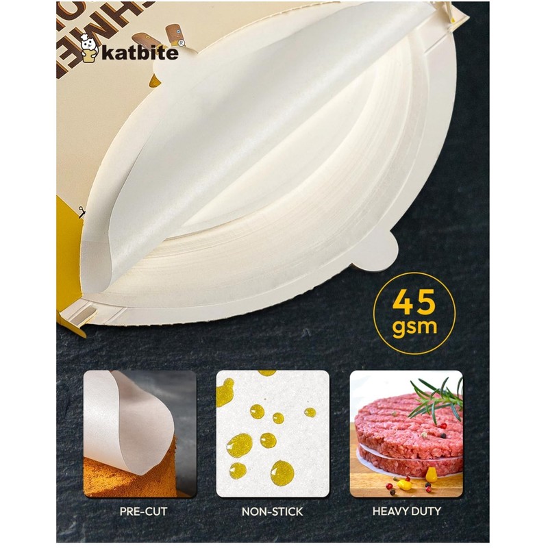 Food-Grade 9 Inch Parchment Rounds – 400 Pieces, Non-Stick