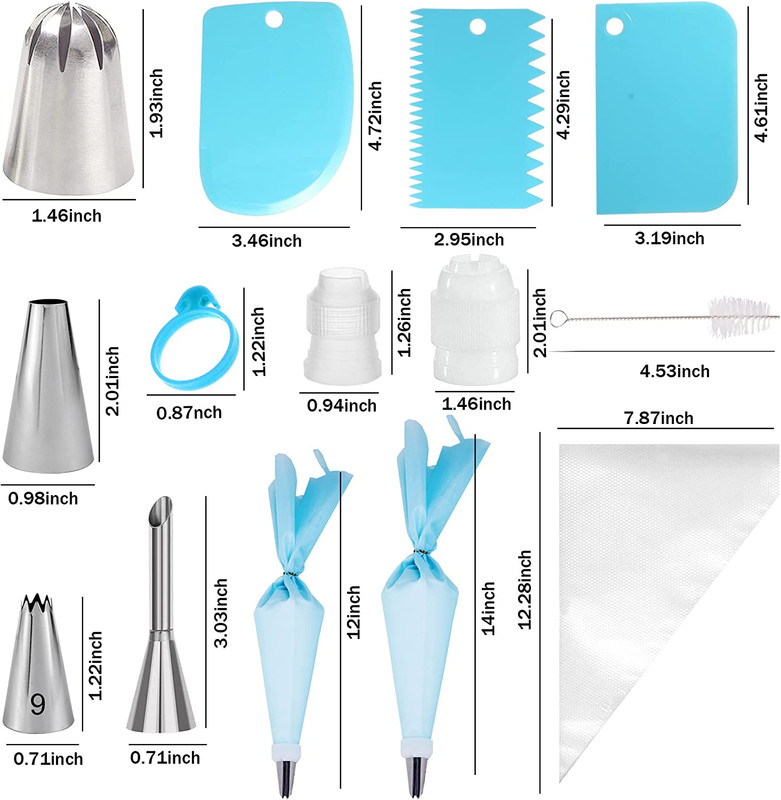 Set De Mangas Y Boquillas Para Decoracion Kit 50 Piezas Suministros Para Decorar gallery