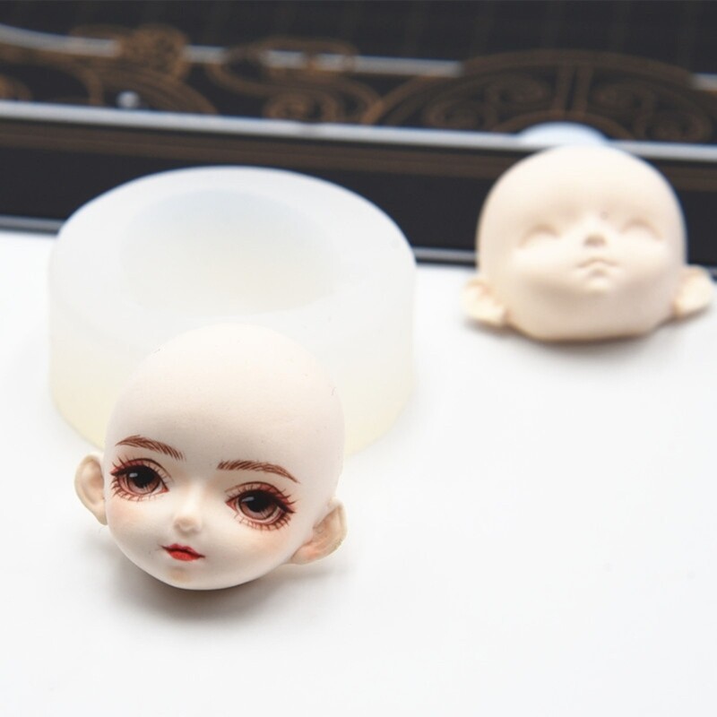 DIY Clay Moulds Decorating Tools Silicone Clay Face Molds for Craft Lover gallery