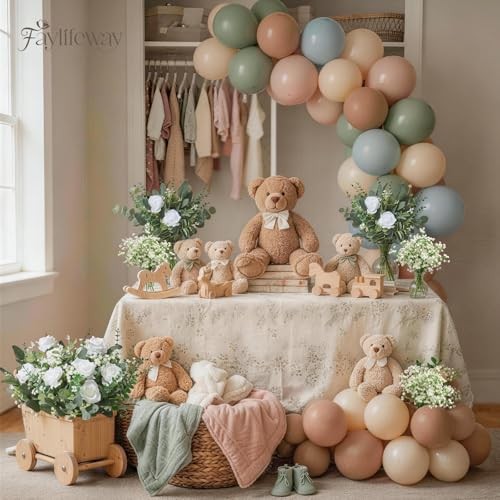 Pcs 4 Kinds Mixed Eucalyptus Greenery Stems, Baby Breath Flowers 120 Grey Green gallery