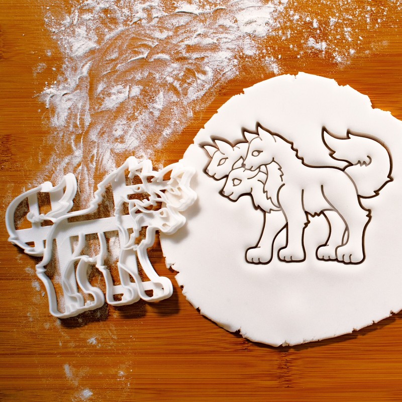 Cerberus Cookie Cutter – Three heads dogs Ancient Greek mythology underworld