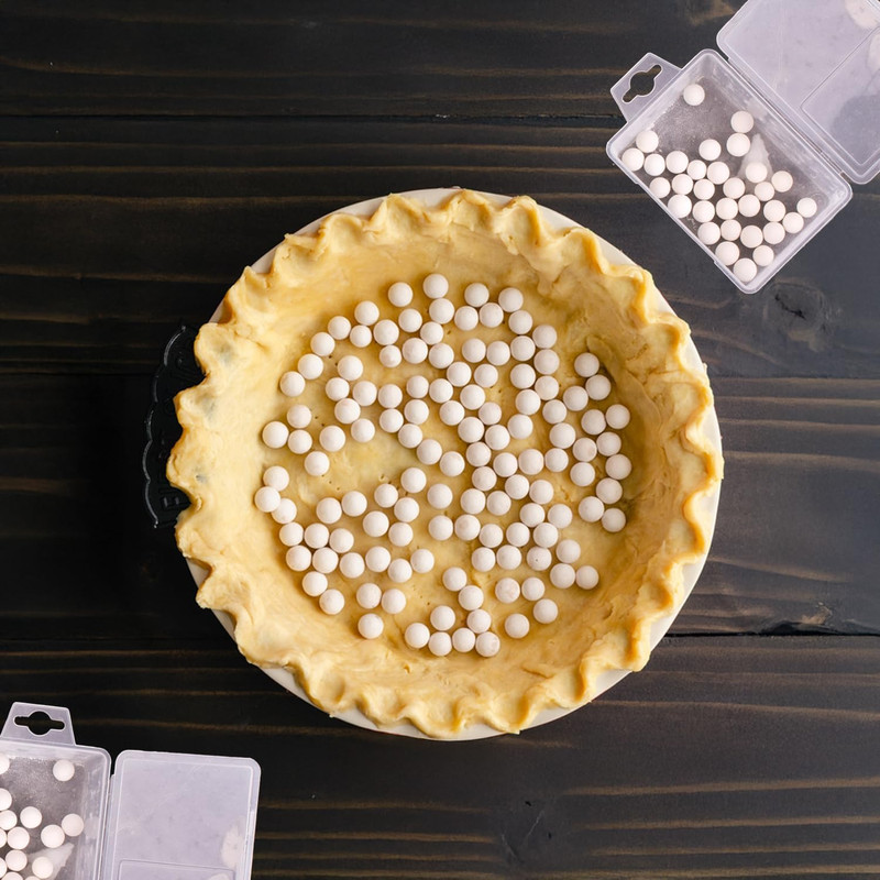 Pie Weights | Natural Ceramic Stoneware Beads for Blind Baking | Heat-Safe, Food gallery