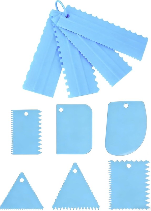 10Pcs Cake Scraper Set, Plastic Cake Decorating bs & Icing
