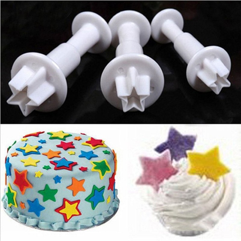 Fondant Cutters & Molds Set for Cake Decorating, Icing Smoother & Plunger Cutter gallery