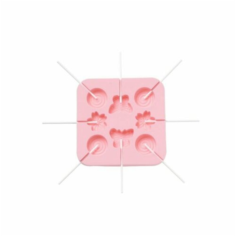 Silicone Lollipop Chocolate Mould Ice Cube Jelly Lolly Baking Mold Fun + Stick gallery