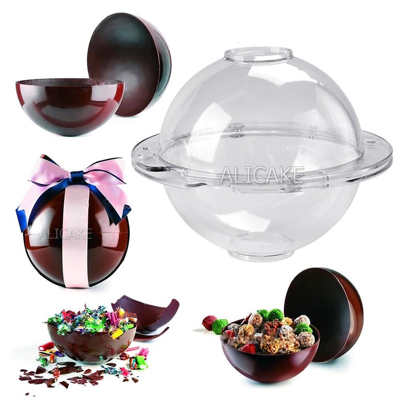 5.5″ Chocolate Mold Sphere, Hot Chocolate Bombs, Mousse Cake, Polycarbonate Baki