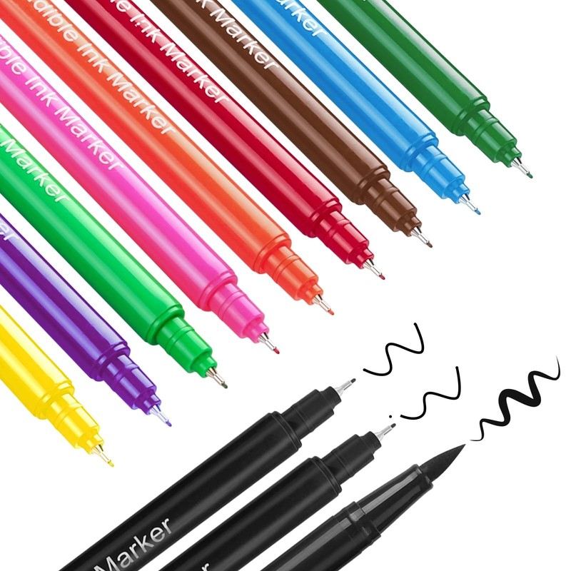 12Pcs Edible Food Coloring Markers, Double-Sided Ultra Fine Tip for Cake & Cooki gallery