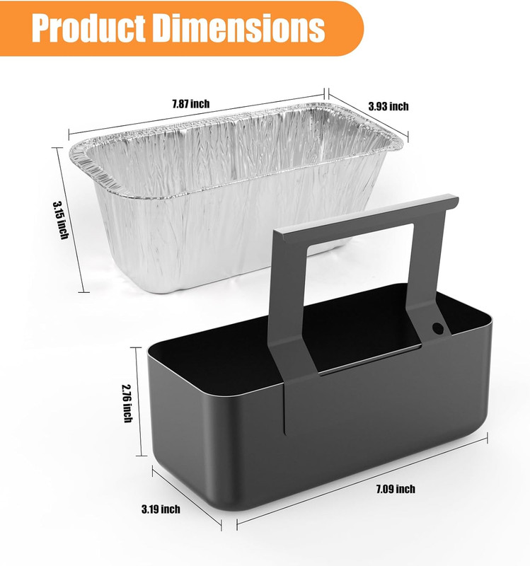 Barbqtime Grease Cup with 10 Pack Disposable Aluminum Foil Liners for Blackstone gallery