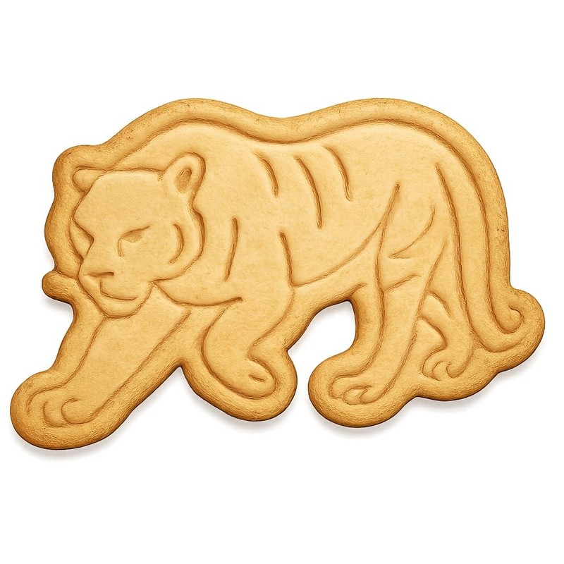 Stalking Tiger Cookie Cutter & Stamp - 4x2.9 Fun Kitchen Baking gallery
