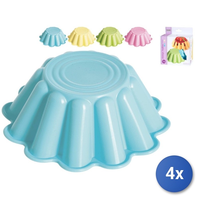 4X Bavarian Silicone Molds Pastel 13 Habi
