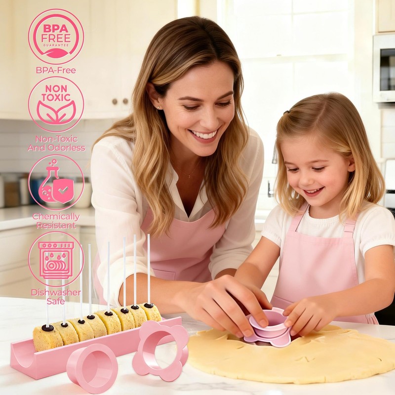 Round Cake Pop Mold Set with 50PCS Sticks Bags Ties,1.75 Inch Cake Pop Cutter... gallery