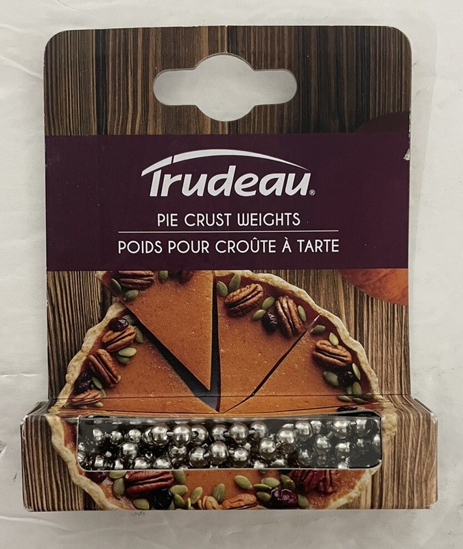 Trudeau Pie Crust Weights, Stainless Steel Baking Beads for Pie Crusts NEW