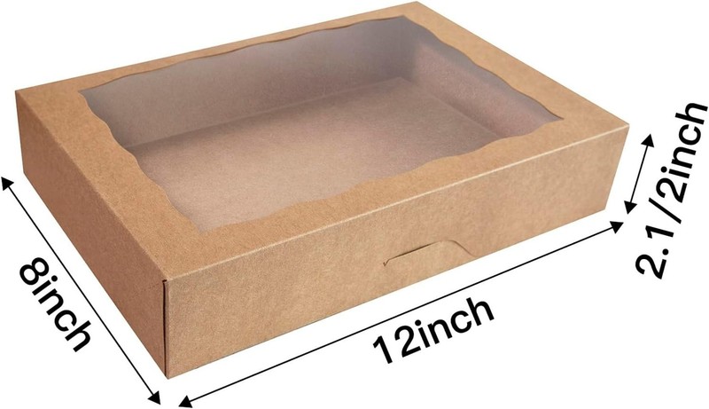 Luxury 12x8x2.5 inch Window Bakery Boxes - 8 Pack for Perfect Treat Presentation gallery