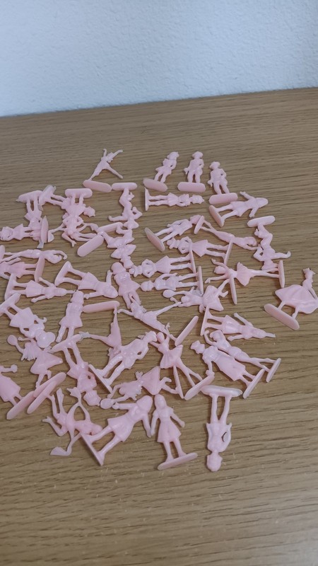 Vintage 70s Mid Century Toys From Cracker Jack 42 Pcs Cake Toppers