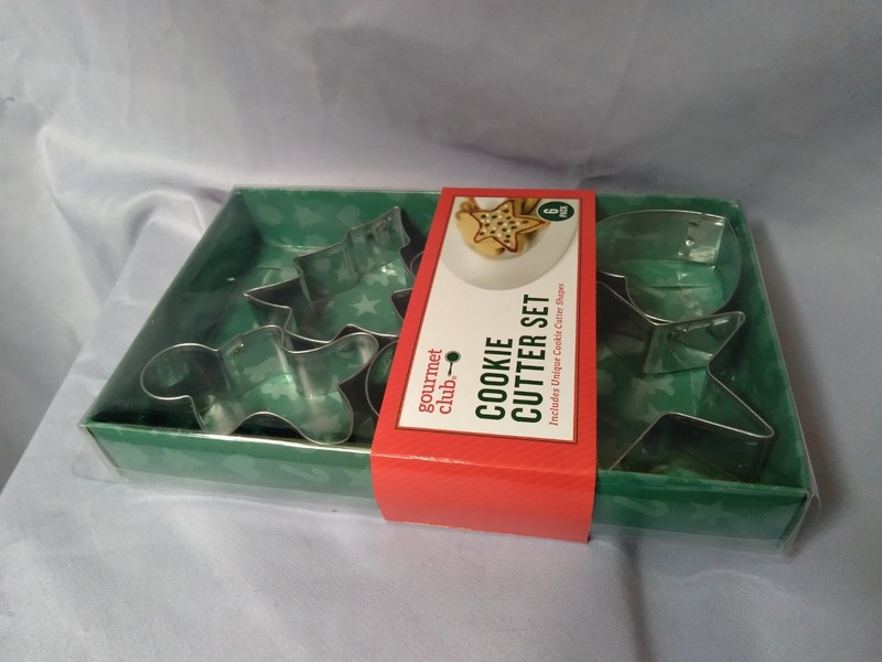 New Cookie Cutters Set 6 Pack, Gourmet Club, Shapes Christmas Steel gallery