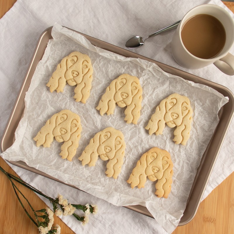 Show Cocker Spaniel Face Cookie Cutter dog portrait treats animal shelter rescue gallery