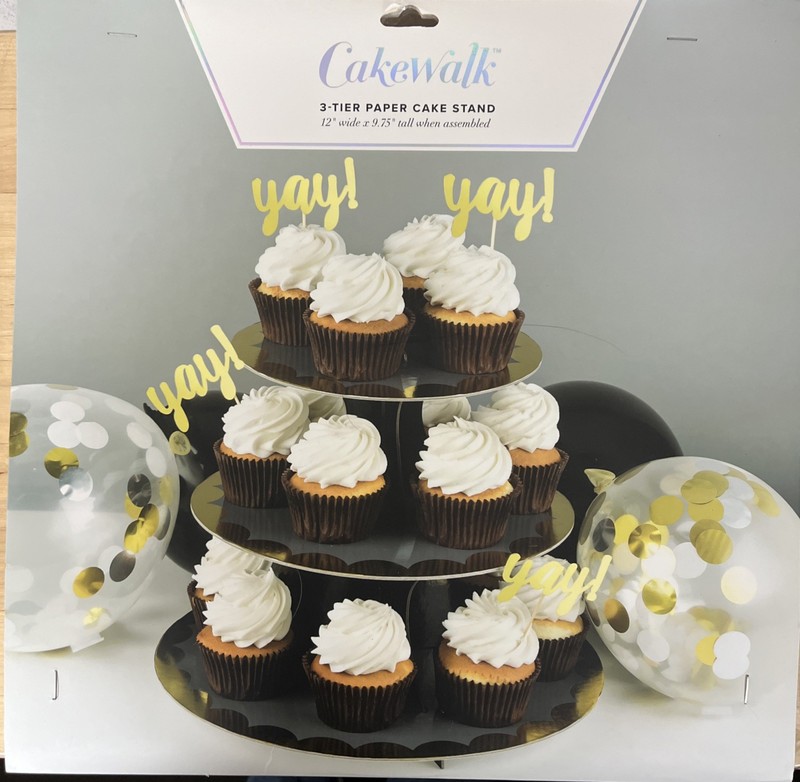 Cakewalk 3 tier paper cupcake donut stand wedding party