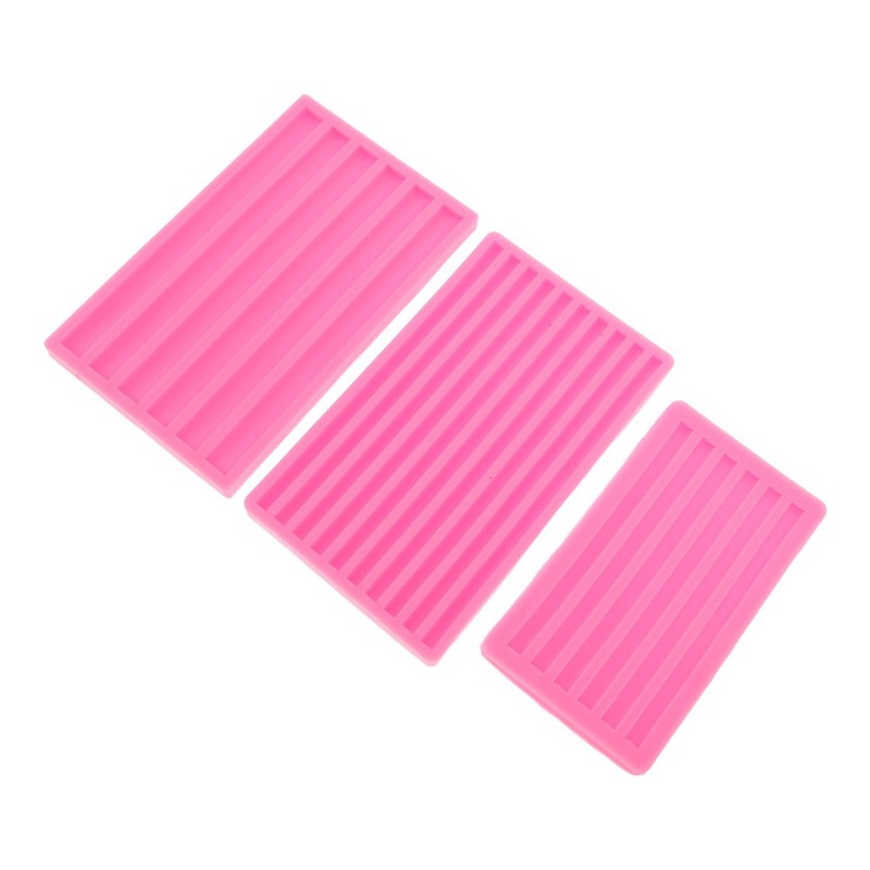 3 Pcs Wax Melt Molds Silicone Moulds for Crafting Seal Strip DIY gallery