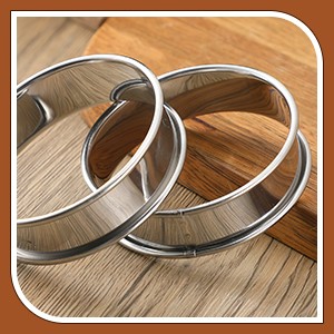 16 Pcs English Muffin Rings Nonstick Double Rolled Crumpet Rings Round Cookie gallery