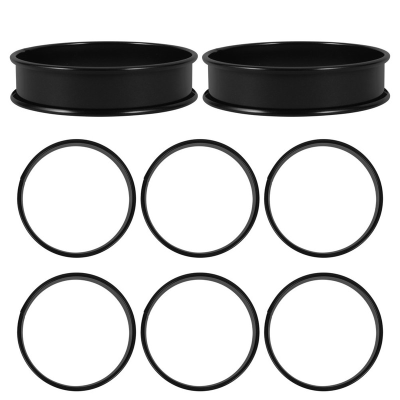 8 Pcs Stainless Steel Dessert Rings Cake Molds Diy Baking Mould for Muffins gallery