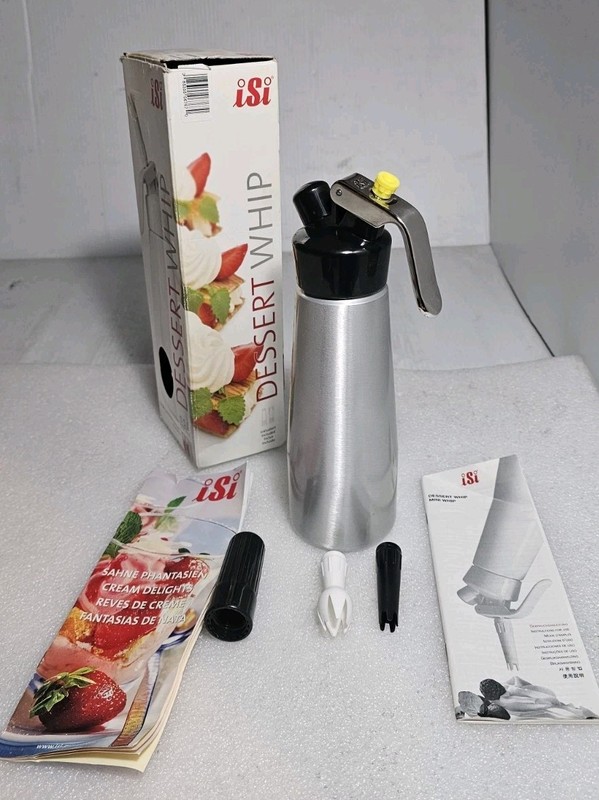 ISI Dessert whip stainless steel 0.25 L-1 US pint-made Austria K2 -New in Box.