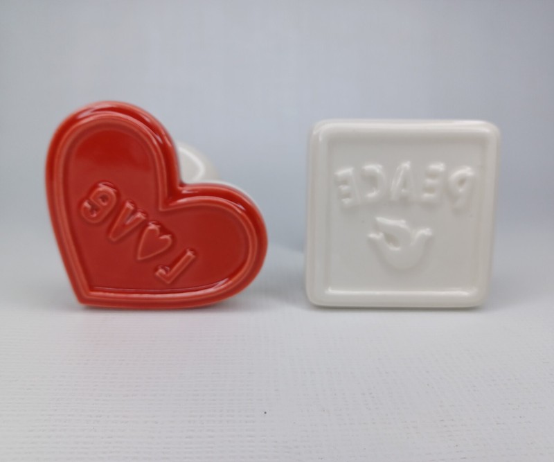 Hallmark Valentine’s Day Ceramic Cookie Press Set Of 2 Cookie Presses
