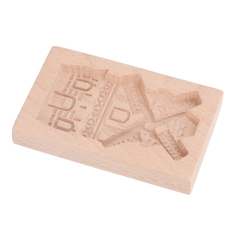 Wooden Cookie Mould 3D carved Beechwood Reusable DIY Press Stamp Biscuit Mold... gallery